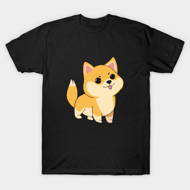 Kawaii Shiba Inu Dog, Love Shiba Inus T-Shirt by logiamerch