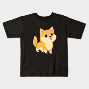 Kawaii Shiba Inu Dog, Love Shiba Inus Kids T-Shirt