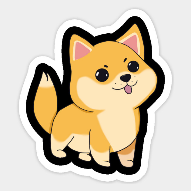 Kawaii Shiba Inu Dog, Love Shiba Inus Magnet by logiamerch
