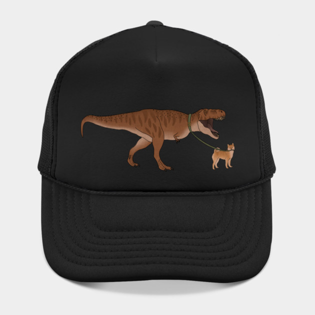 Funny Shiba Inu Dog walking T Rex Dinosaur by logiamerch