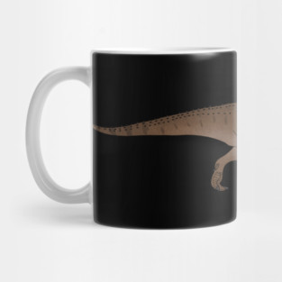 Funny German Shepherd walking T Rex Dinosaur Mug