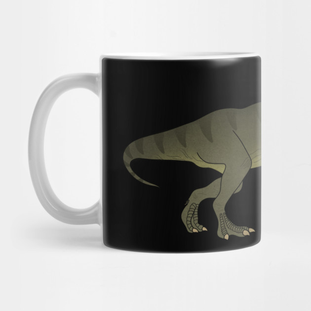 Funny Golden Retriever walking T Rex Dinosaur by logiamerch