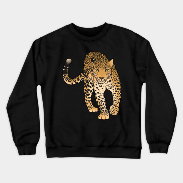 Leopard Cat, Love Big Cats Crewneck Sweatshirt by logiamerch