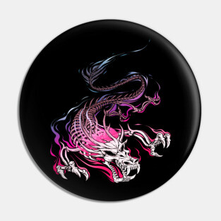 Chinese Skull Dragon Pin