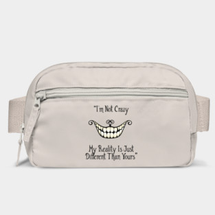 Cheshire cat's quote Bag