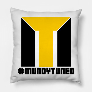 #MundyTuned Black and Yellow 1 Pillow