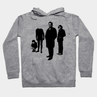 Black and White - Retro Vintage Hoodie