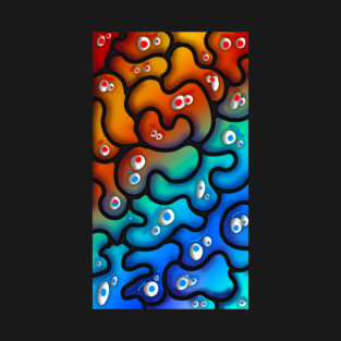 Fire vs Ice Monster Blobs T-Shirt