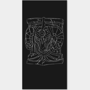 Braum Shield (White) Posters and Art