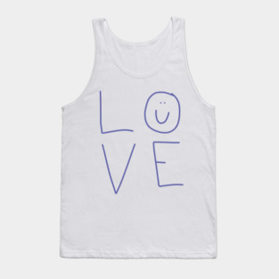 Love with a Smiley Face Tank Top