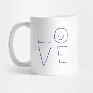 Love with a Smiley Face Mug