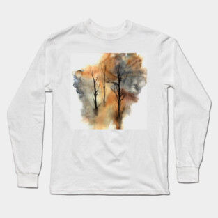 Watercolor Trees 03 Long Sleeve T-Shirt