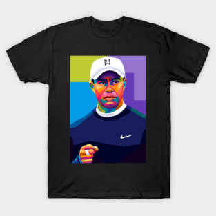 Tiger Woods Pop Art T-Shirt