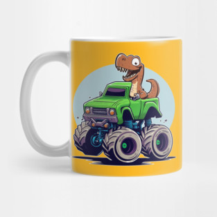 Dinosaur Monster Truck Mug