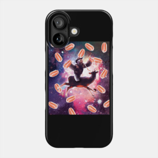 Cowboy Space Sloth On Deer Unicorn - Hot-Dog Phone Case