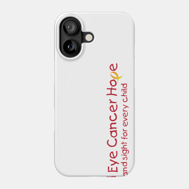 WE C Hope Red Logo - Wide Phone Case by World Eye Cancer Hope