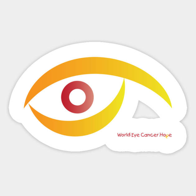 WE C Hope Eye Sticker by World Eye Cancer Hope