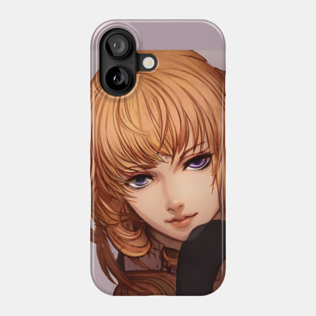 anime girl brown hair Phone Case by animegirlnft