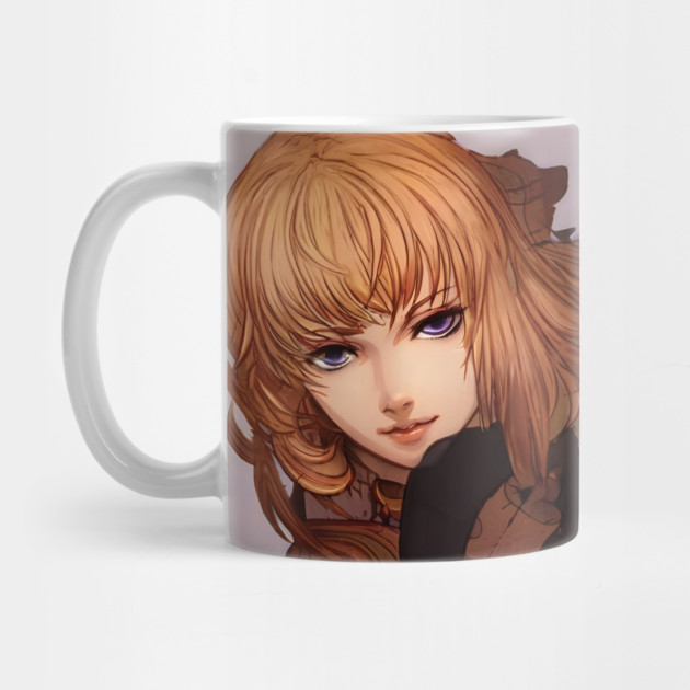 anime girl brown hair by animegirlnft