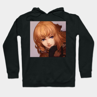anime girl brown hair Hoodie