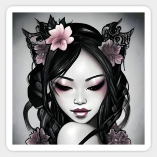 style tatto girl Sticker