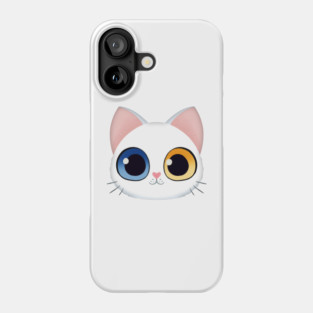 Cute White Kitten Phone Case