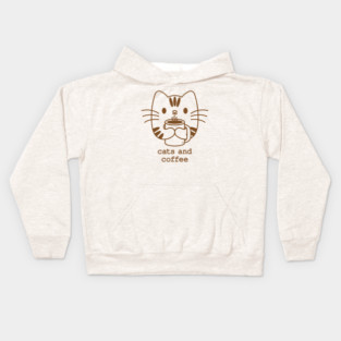 Cats and Coffee Kids Hoodie