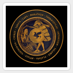 The Persian Wars - Ancient Greco-Persian Wars Ancient History Symbol Sticker