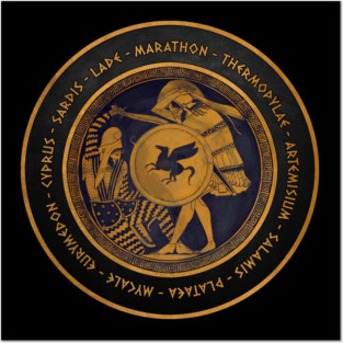 The Persian Wars - Ancient Greco-Persian Wars Ancient History Symbol Posters and Art