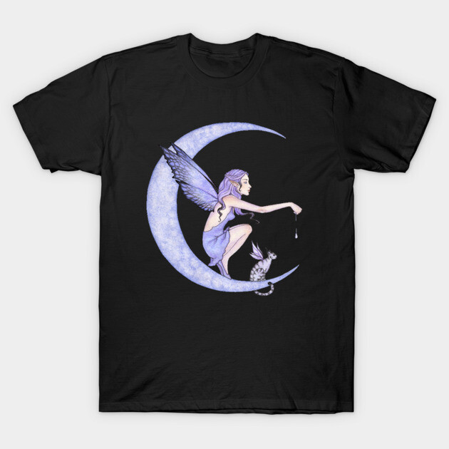 Once In A Blue Moon T-Shirt by AmyBrownArt