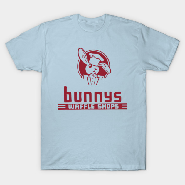 Bunnys Waffle Shops Vintage Restaurant Matchbook T-Shirt by Yesteeyear
