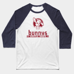 Bunnys Waffle Shops Vintage Restaurant Matchbook Baseball T-Shirt