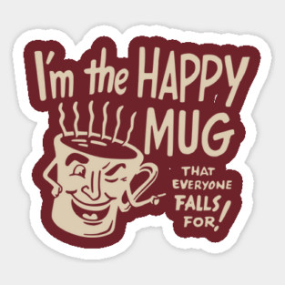 Retro Coffee Lovers Shirt I'm The Happy Mug Dennie's Diner Monticello Indiana Vintage Matchbook Tshirt Americana 50s Diner Shirt Retro Cafe Magnet