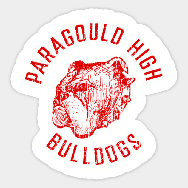 Paragould High Bulldogs (red) Sticker by rt-shirts