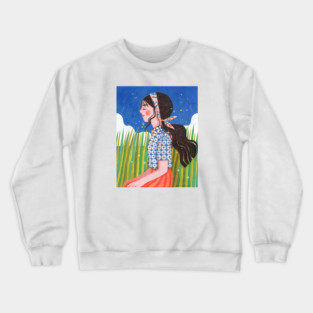 Solitude Girl Crewneck Sweatshirt