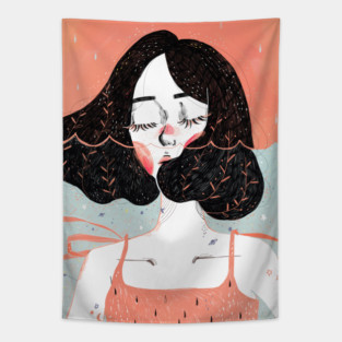 Drowning In Thoughts Tapestry