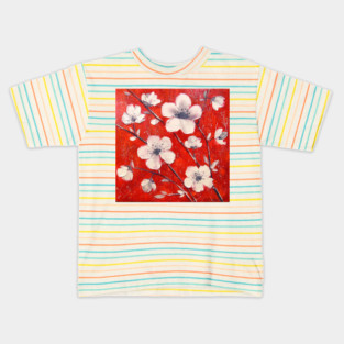White flowers Kids T-Shirt