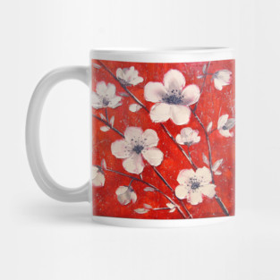 White flowers Mug