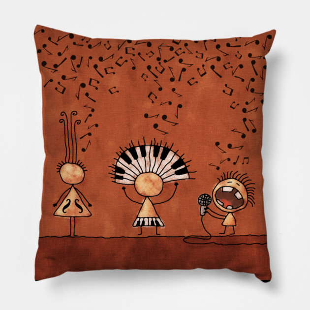 Jazz Band Pillow by vladstudio