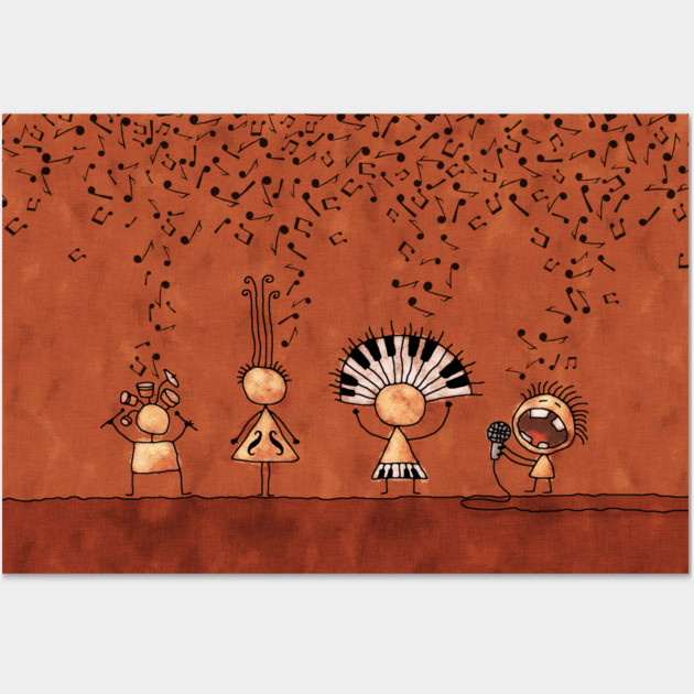 Jazz Band Wall Art by vladstudio