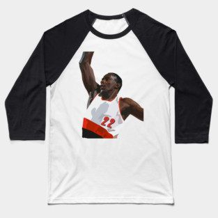 Clyde Drexler | Portland Trailblazers Baseball T-Shirt