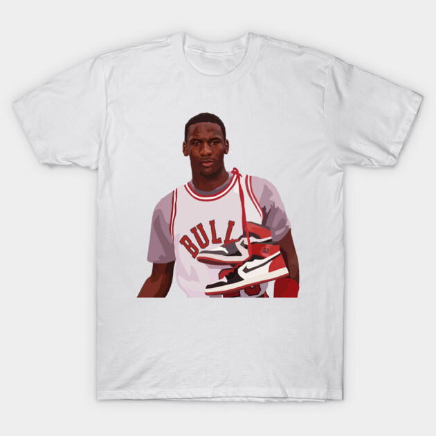Michael Jordan of the Chicago Bulls T-Shirt by ActualFactual