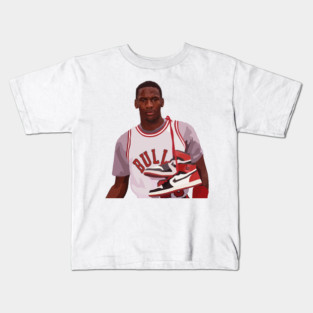 Michael Jordan of the Chicago Bulls Kids T-Shirt