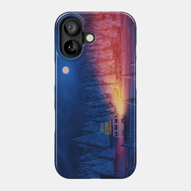 The Night Drive Phone Case by vladstudio