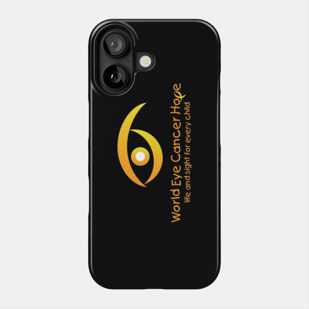WE C Hope Gold Logo Phone Case by World Eye Cancer Hope