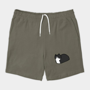 Tuxedo Cat Loaf Shorts