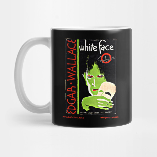 WHITE FACE by Edgar Wallace –– Mug & Travel Mug by Rot In Hell Club