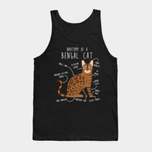 Bengal Cat Anatomy Tank Top
