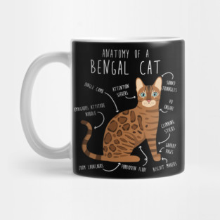 Bengal Cat Anatomy Mug