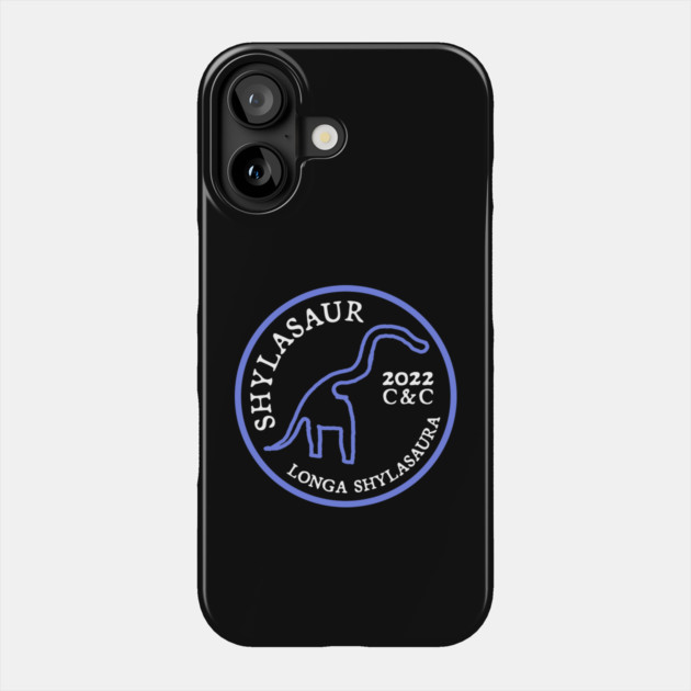 Shylasaur (Special Periwinkle Badge Edition) Phone Case by allisawr
